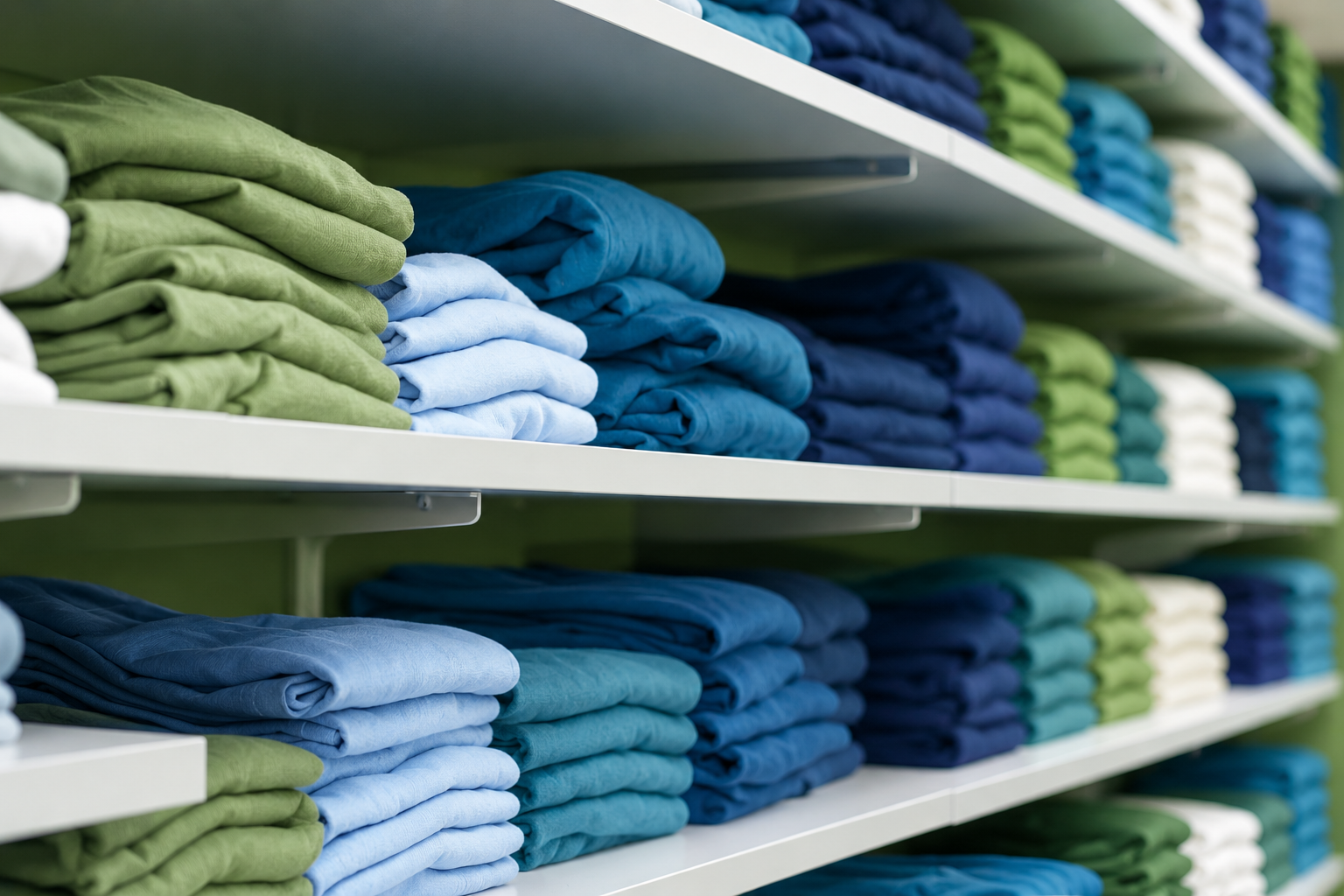Commercial Laundry Blue And Green